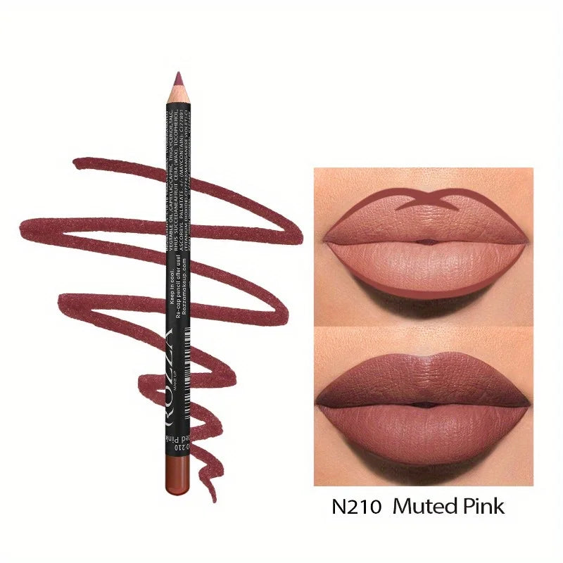 14 Color Nude Matte Lipstick Pencil