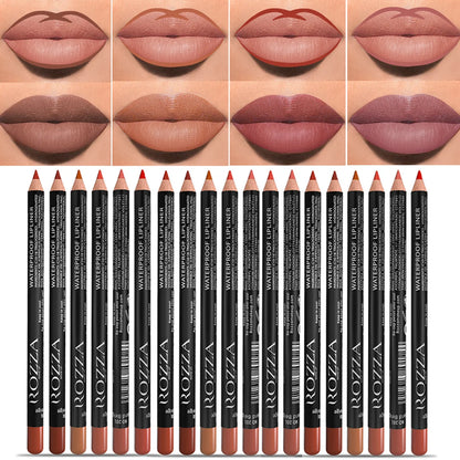 14 Color Nude Matte Lipstick Pencil