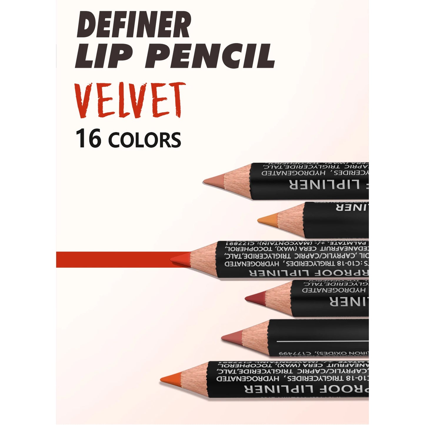 14 Color Nude Matte Lipstick Pencil