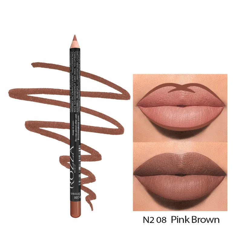 14 Color Nude Matte Lipstick Pencil