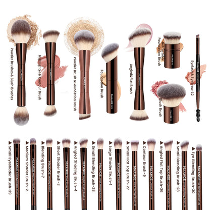 QAE 20pcs/set Pro Makeup Brushes