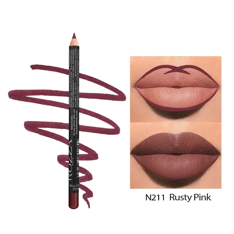 14 Color Nude Matte Lipstick Pencil