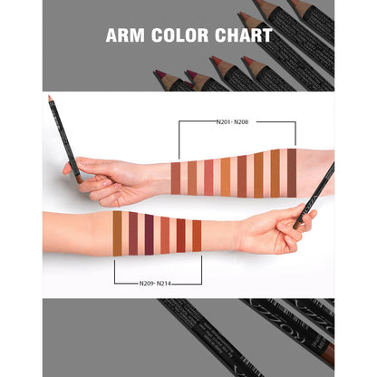 14 Color Nude Matte Lipstick Pencil