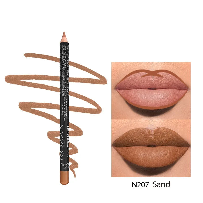 14 Color Nude Matte Lipstick Pencil